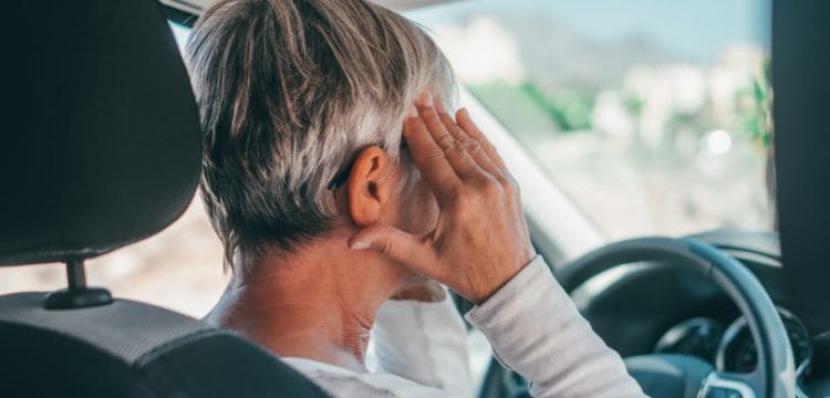 headache after being rear ended