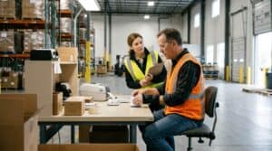 Injured worker discussing maximum medical improvement with a provider
