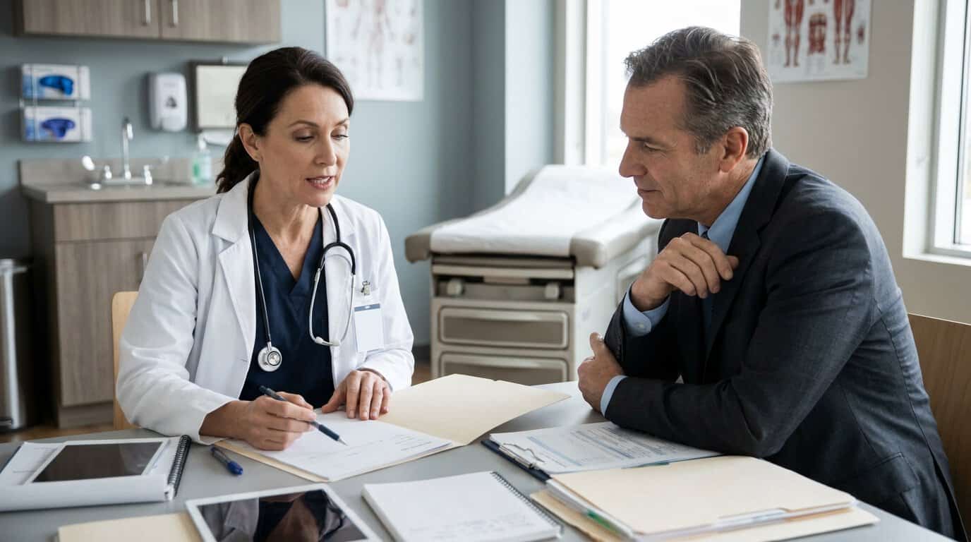 Patient receiving accident injury treatment before a settlement